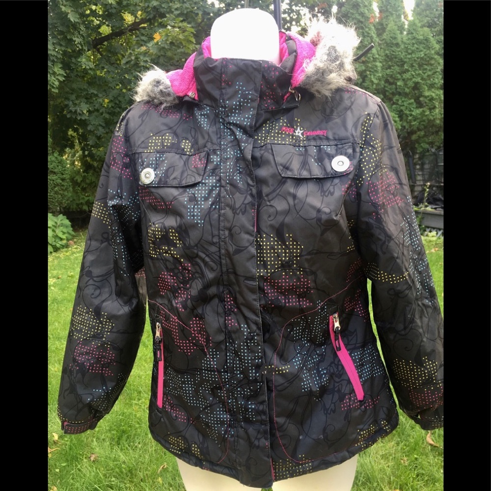 Girl’s Free Country Gray Print Jacket